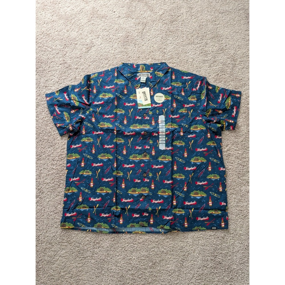 Duluth BBQ Standard Fit Short Sleeve Shirt Men 2XL 60911 NBN NWT Limited Edition